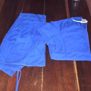 Royal Blue Scrubs Set
